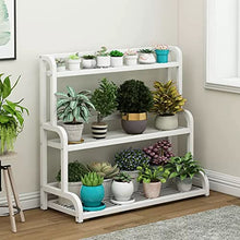iumLeap 3 Tier Metal Planter Stand Plant Rack Flower Pot Holder Storage Rack Shelf Ladder Planter Shelves