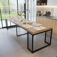 NTYUNRR 23.6" - 118" Extendable Dining Room Table, Modern Extra Long Folding Dining Tables for 2-10 People, Outdoor Patio Furniture Set, Adjustable Kitchen Dinner Table, Ancient Wood
