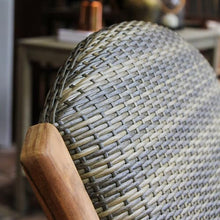 Cambridge Casual 2-Piece Camden Padded Woven Outdoor Adirondack Chair-Koboo Gray