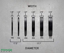 OneFitWonder Fringe Sport Bumper Weight Plate Sets - Low Odor Virgin Rubber - 370lbs
