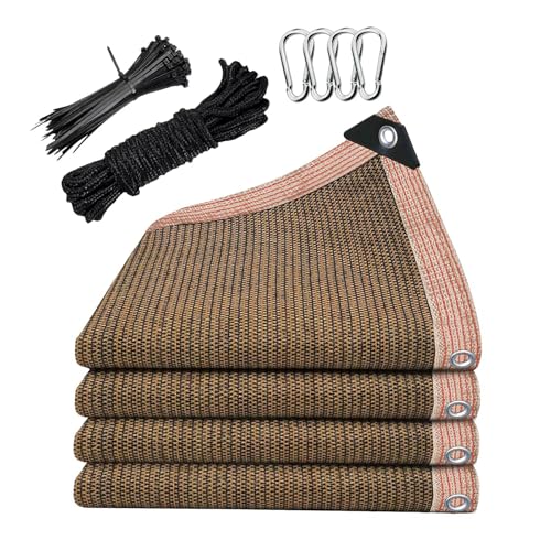 90% Shade Cloth for Garden - 36 x 36 FT Durable Mesh Tarp with Grommets, Sunblock Net for Patio for Plants Greenhouse Outdoor Pergola Sun Shade Neting for Chicken Coop Cover