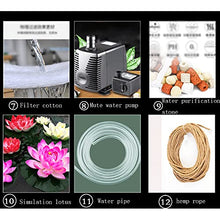 GenSDH Water Features for The Garden Bird Bath Bamboo Fountain Bamboo Pipe Filtration and Pumping, Scenic Water Circulation System Water Feature Pump,7,7(100cm/39.3in)