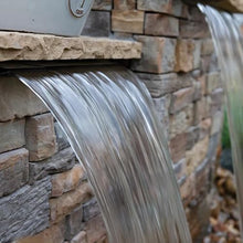 Atlantic Water Gardens CFKIT24SW Complete Sol White Colorfalls Lighted Falls Kit - 24" Spillway, Basin, Pump, Hose & Fittings
