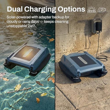 Betta Neo Solar-Powered Robotic Pool Skimmer with App Control & Ultra Long-Range Gateway System, Weather-Adaptive & Scheduled Cleaning, Dual Charging Options, for In-Ground & Above-Ground Pools (Blue)