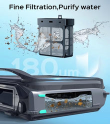 WYBOT F1 Pool Skimmer Robot with App Remote Control（Blackgreen）