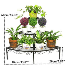 ZOCWJK Plant standPotted Plant Stand Iron 3 Tier Plant Stand Succulent Shelf Balcony Simple Indoor Garden Flower Pot Shelf Bookshelf Home Decor Plant Display,