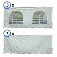 TentandTable 20' x 40' Premium Blockout Sidewall Kit for Canopy Tents White