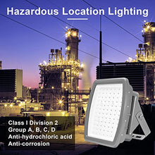 OSTEK 200W LED Explosion Proof Flood Light, Class I Div 2, IK09, 5000K