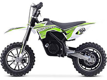 MotoTec Gazella 24V 500W Electric Dirt Bike Green