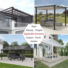 Suwooy Waterproof Clear Tarp Curtains,Outdoor PVC Transparent Tarpaulin Side Panels,with Zip,Pergola Patio Porch Gazebo Weatherproof Partition Curtains,with Eyelets,Customizable,L×H-7×3m(23 * 9.8ft)