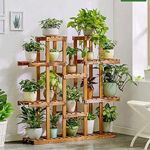 ZOCWJK Plant Stands,Wood Flower Stand,Multi Layer Floor Succulents Balcony Storage Decoration Living Room Flower Pot Indoornishings/Wood Color/B,
