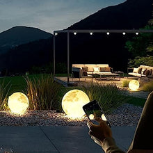 Garden Lights, Solar Moon Lamp Outdoor Full Moon Lamp for Porch Patio Lawn Patio Solar Power 50cm