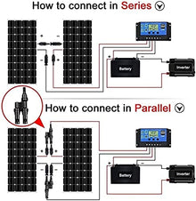 200W 300W 400W 600W 800W Solar Panel Kit with 40A Charge Controller, 18V Flexible Monocrystalline Solar Panel for 12-24V Battery Charging, Car Battery, Caravan,