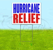TampaPrinting Hurricane Relief Yard Sign 18" X 24" with Metal Step Stake