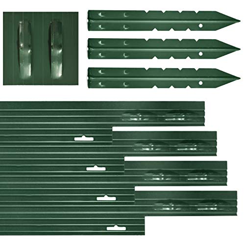 Dreamscape PRO Aluminum Landscape 80' Edging Kit, 10 Strips