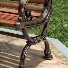 LUYOUBOZHU Patio Benches Suitable for Garden, Porch, Courtyard, Park Chair Outdoor Bench Plaza Outdoor Leisure Backrest Chair Sub Long Seat(Small)
