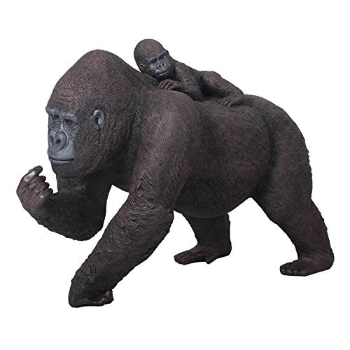 Design Toscano Lowland Gorillas Mother & Child Ape Statues Full Color