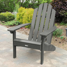 highwood Classic Westport Adirondack Chairs with Side Table, Coastal Teak