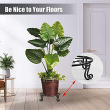 TBNLASS Metal Plant Stand-Heavy-Duty Round Planter Stand Large Indoor And Outdoor
