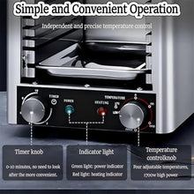 PweKzxt Commercial Steak Oven, Electric Steak Broiler,Tier Stainless Steel Steak Grill with Timer, Adjustable Temperature, for Cooking Steak, Vegetables, Fruits B