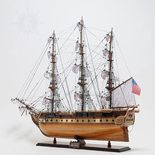 Old Modern Handicrafts USS Constitution Model with Display Case Multi Color