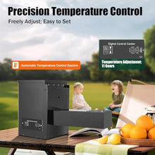 Vdniduir Pellet BBQ Smoker Hopper Kit, Auto Ignition Electric Hopper, 250W Wood Pellet Smoker Grill Part,with 11 Gear Temperature Control