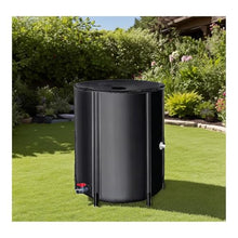 GPDJHRTI Rainwater Barrels, Foldable for Storage, Large Water Capacity, Strong Portability(Black,1000L)