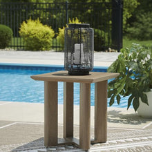 Signature Design by Ashley Outdoor Metal Side Table, Dark Brown