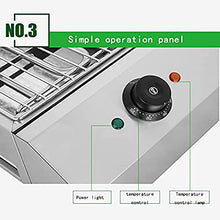 2800W Portable Smokeless Electric Grill Barbecue Grill with Continuous Temperature Adjustment 50~300°C/122°F-572°F, CE/FCC