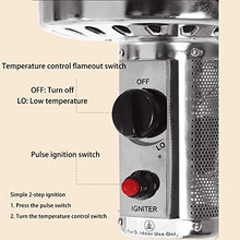 AIZYR Outdoor BBQ Grill Gas Patio Heater - Garden Camping Stove Heater with Tilt Switch Safety Easy to Install/Easy Control
