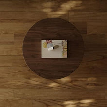 CHmrfvqtus Couch Side Table Apartment Wooden Sofa Side Table Stainless Steel Wood Living Room Home Small Coffee Round