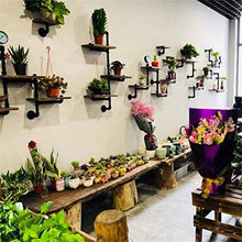 WANGKENSU Flower Shelf Plant Art Flower Stand Multi-Layer Vintage Wood Solid Wall Shelves Green Stand Plant Living Room Wall Accessories Display/Organizers
