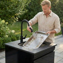 Chery Industrial Stainless Steel Outdoor Kitchen Sink Cabinet with Tap