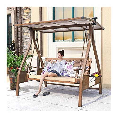 ELUKHT Creative Hotel Patio Porch Swing Glider with Stand Outdoor Swings for Adults with Cushions and Canopy, Porch Swing Outdoor Chair Outdoor Swing Chair Bench Suitable for Patio