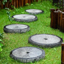 zktoermn 5 Pcs Gardener's Stepping Stone Retro Slate Stepping Stone for Garden Walkway,Outdoor Landscaping Décor & Lawn Pathway Steps(46x4.5x46cm)