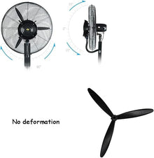 GAZOGJ Industrial Misting Fan with Oscillating Cooling Mist Humidifier Height Adjustable 3 Speed ? Swivel Function Misting Cooling Fan for Home Office and Restaurant,Copper-65cm