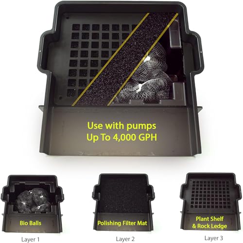 HALF OFF PONDS Savio Select 3000 Water Garden and Pond Kit with EPDM Rubber Liner & UV Clarifier Black
