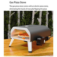 Yioryo Gas Pizza Oven Outdoor - 12" Portable Gas Pizza Ovens for Outside - Professional Pizza Stove with Rotation Function, Ideal for Any Outdoor Kitchen