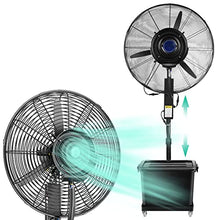 OREKPOT Misting Fan with Oscillation, Adjustable Height, Large Water Tank, and Multiple Power Settings for Outdoor Cooling