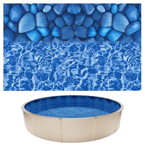 VEVOR 24-ft Round Above Ground Pool Liner, Overlap Pool Liners, Thickend Upgraded Gauge Vinyl, 48-to-54inch Wall Height, Designed for Steel Sided Above-Ground Swimming Pools