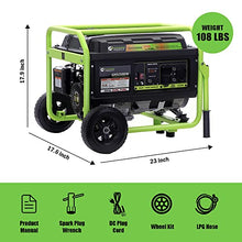 Green-Power America 5250W Dual Fuel Portable Generator - Gas or Propane Powered - Heavy-Duty 223cc Engine - Home Backup & RV Ready - 120V/240V AC Output - 4250 Running Watts