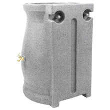 Good Ideas Rain Wizard 50 Gallon Rain Saver Barrel Water Storage Urn with Planter Space and 2 Brass Spigots Oak