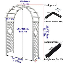 Rose Arch Wood,Weatherproof Garden Arches,Pergola Trellis,Archway Trellis for Climbing Plants,Rose Tendrils,Arbors,Climbing Aid,Outdoor Garden Lawn,Backyard Terrace,Wedding,120x215cm/140x225cm