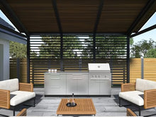 NewAge Products Classic Series 5PC Stainless Steel Modular Outdoor Kitchen Set with 40" Performance Grill LP - 24" D x 145.25" W x 35.5" H