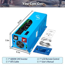 6000W Peak 18000W DC 24V Pure Sine Wave Inverter Charger Split Phase AC Input 240V Output 120V / 240V Off Grid Low Frequency Solar Power Inverter Manufactured by SunGoldPowerCo.,Ltd