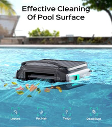 WYBOT F1 Pool Skimmer Robot with App Remote Control（Blackgreen）