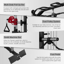 Fitness Dreamer Smith Machine Upper Body Strength Training Equipment Leg Developer Red