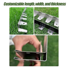 ​​304 Stainless Steel Curved Lawn Garden Edging - Heavy Duty Landscape Border Retainer for Grass, Flower Beds, Gravel Separation(20PCS,H3XW1.18IN)