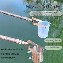 XXKKUQSD 1pc Telescopic Water Sampler - 500ml/1000ml, Adjustable SS Sampling Rod for Environmental Monitoring & Water Testing(Stainless Steel,1000ML 1.43-6meters)