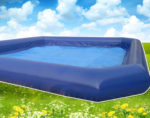 Banfluxion Inflatable Pool 276x276x22in with 800W Blowers Blue